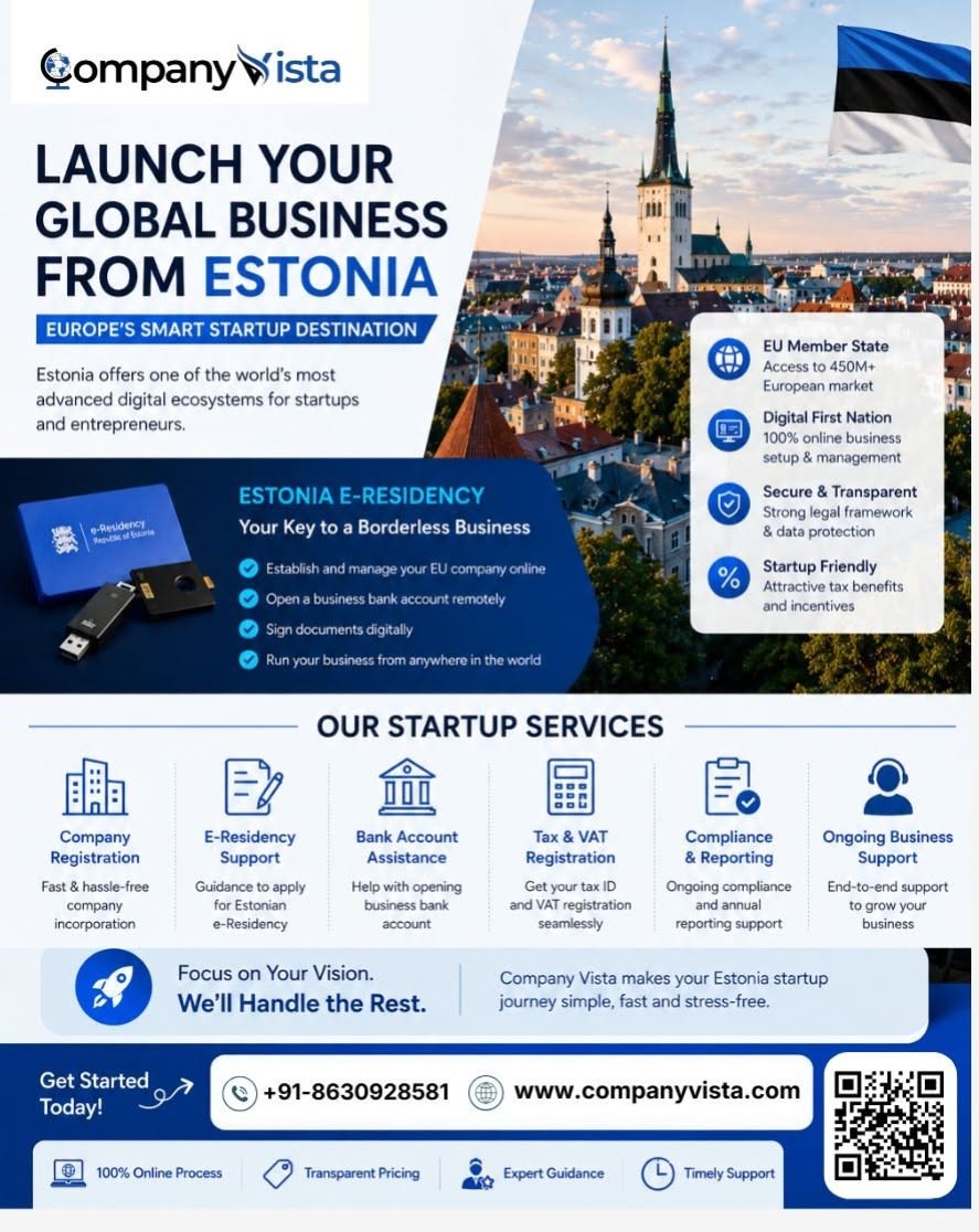 Company Formation in Estonia for Indian Citizens
