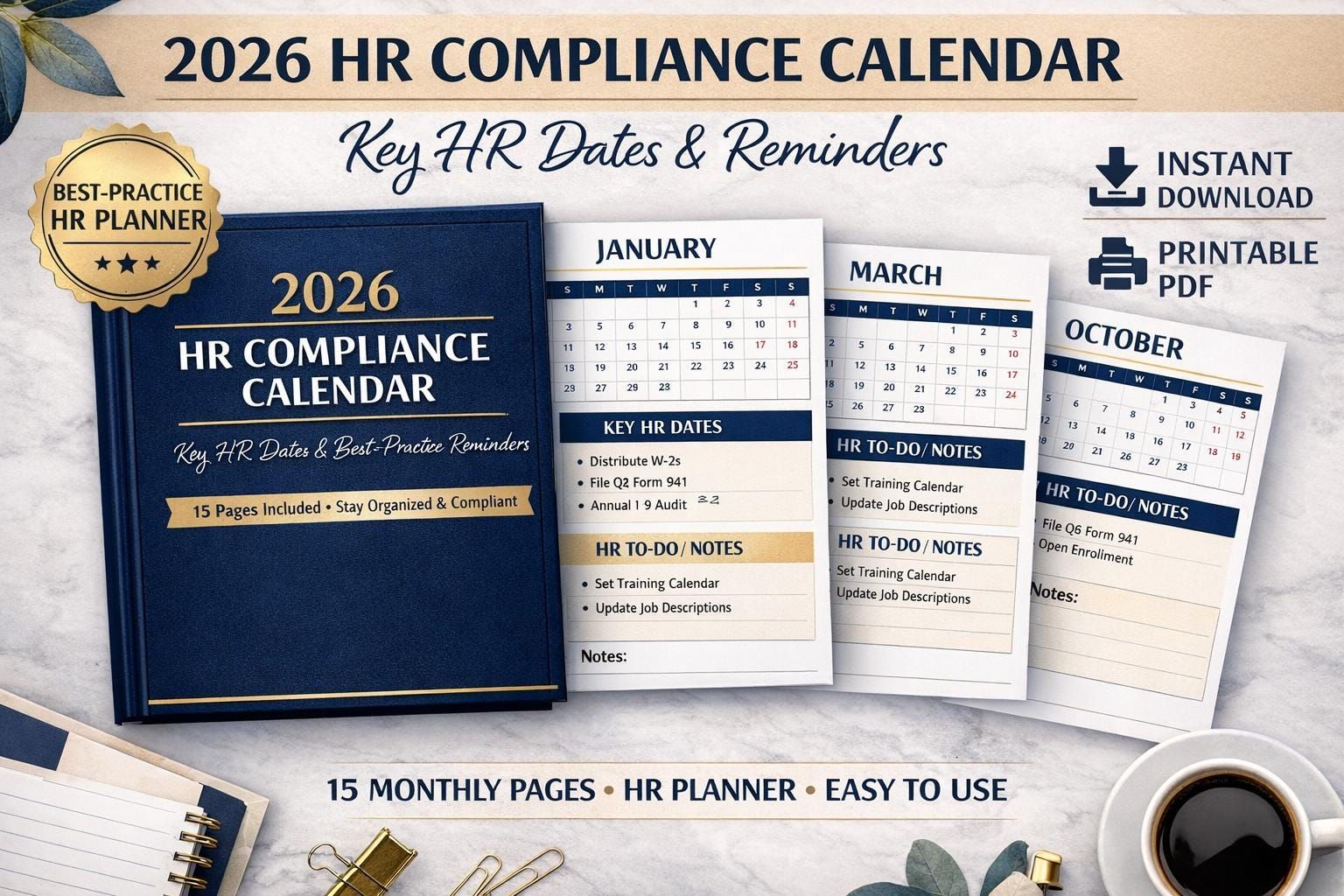 2026 Compliance Calendar for International Founders